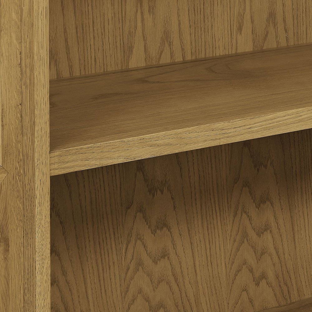 Anwen Solid Wood and Glass Display Cabinet