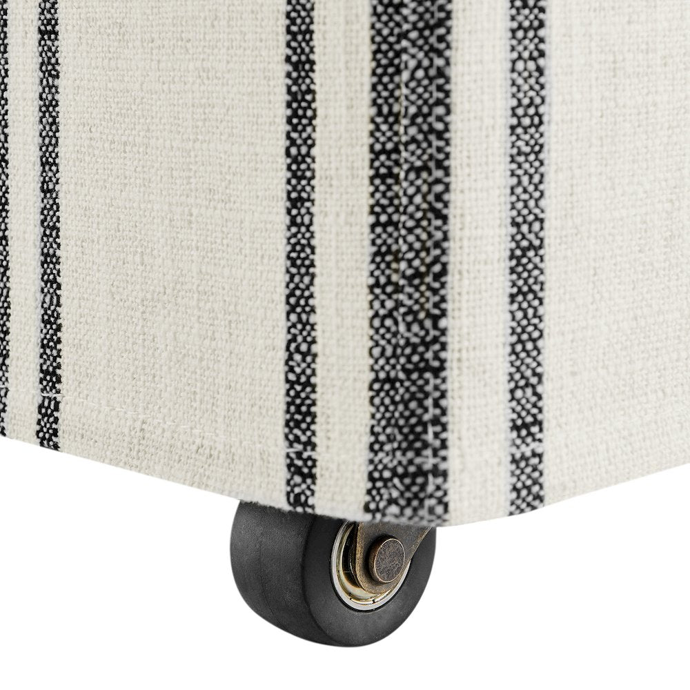 Tessera Striped Slipcovered Dining Side Chair