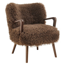 Zerra Faux Shearling Accent Armchair