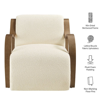 Atrium Lattice Boucle Accent Armchair