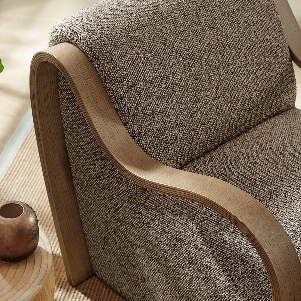Atrium Lattice Boucle Accent Armchair