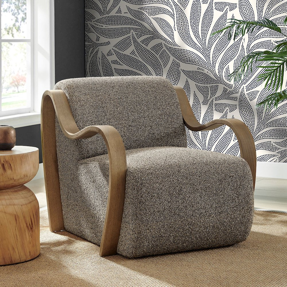 Atrium Lattice Boucle Accent Armchair