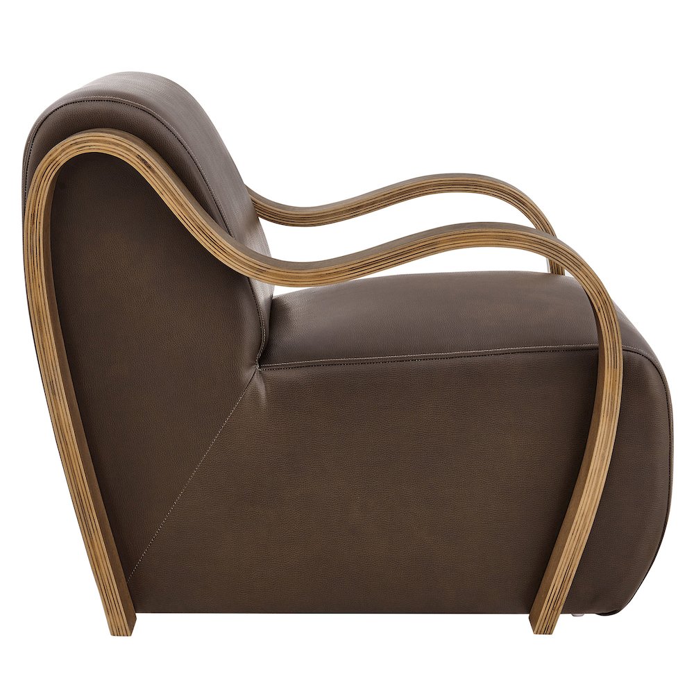 Atrium Vegan Leather Accent Armchair