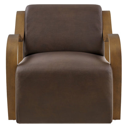 Atrium Vegan Leather Accent Armchair