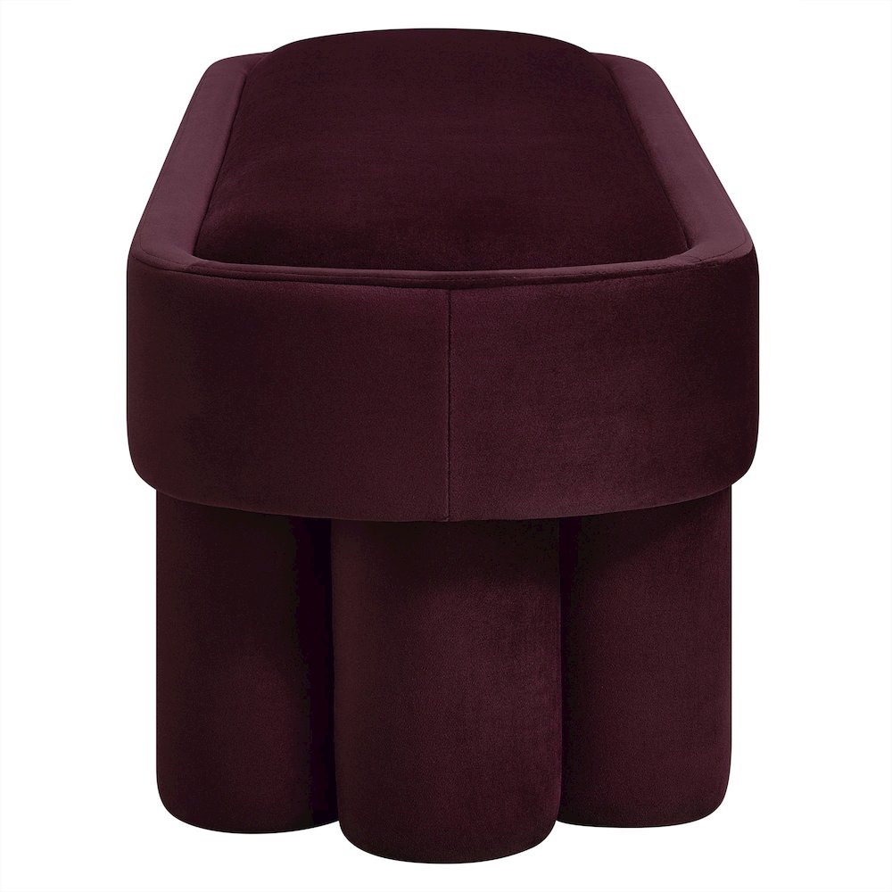 Mossi Oval Performance Velvet Accent Bench