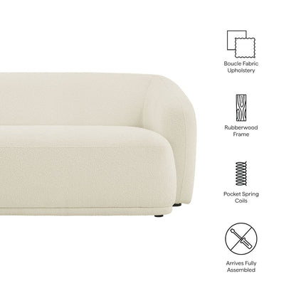 Monica 88 Inch Boucle Fabric Sofa