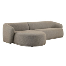 Monica 2 Piece Left Facing Boucle Fabric Modular Sofa with Chaise