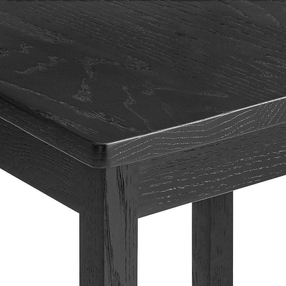 Jax Oak Wood Dining Chair With Wavy Razor Back