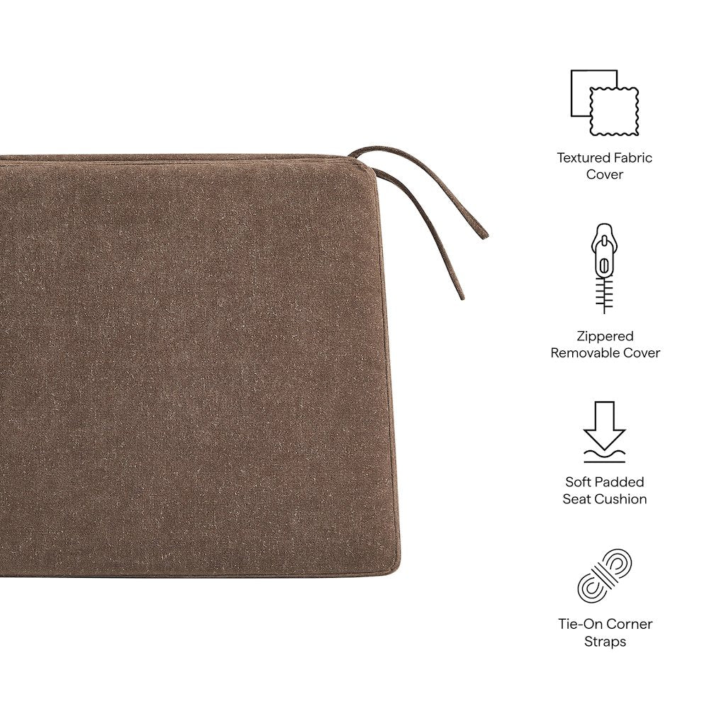 Jax Fabric Dining Chair Seat Cushion