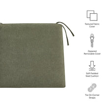 Jax Fabric Dining Chair Seat Cushion