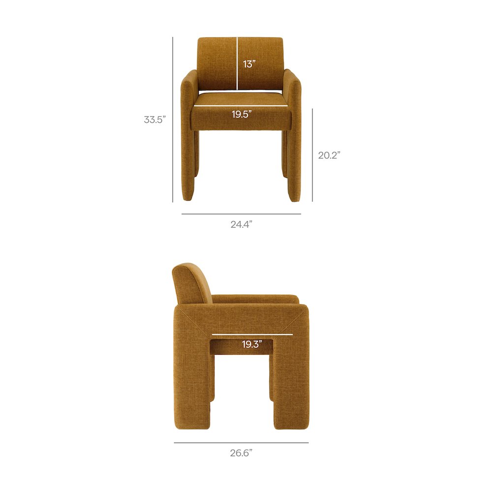 Daven Fabric Upholstered Dining Chair