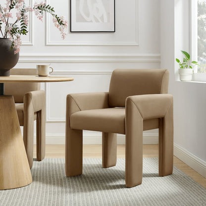 Daven Stain-Resistant Performance Velvet Dining Armchair