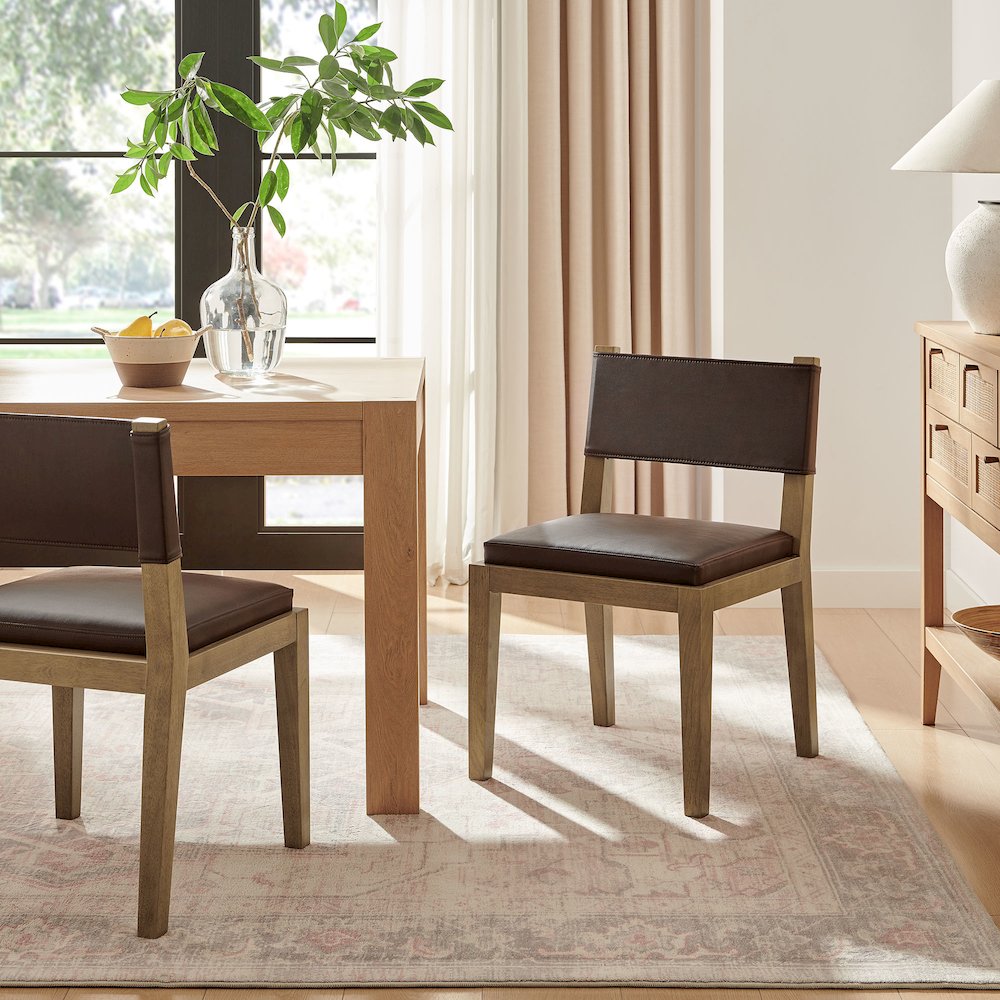 Calder Vegan Leather Dining Side Chair
