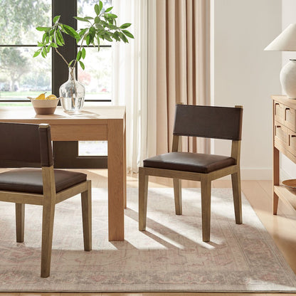 Calder Vegan Leather Dining Side Chair