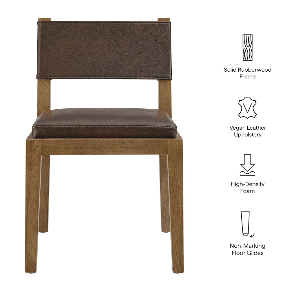 Calder Vegan Leather Dining Side Chair