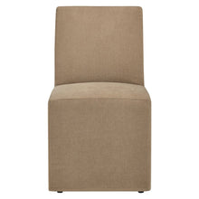 Tessera Upholstered Linen-Blend Slipcovered Dining Chair