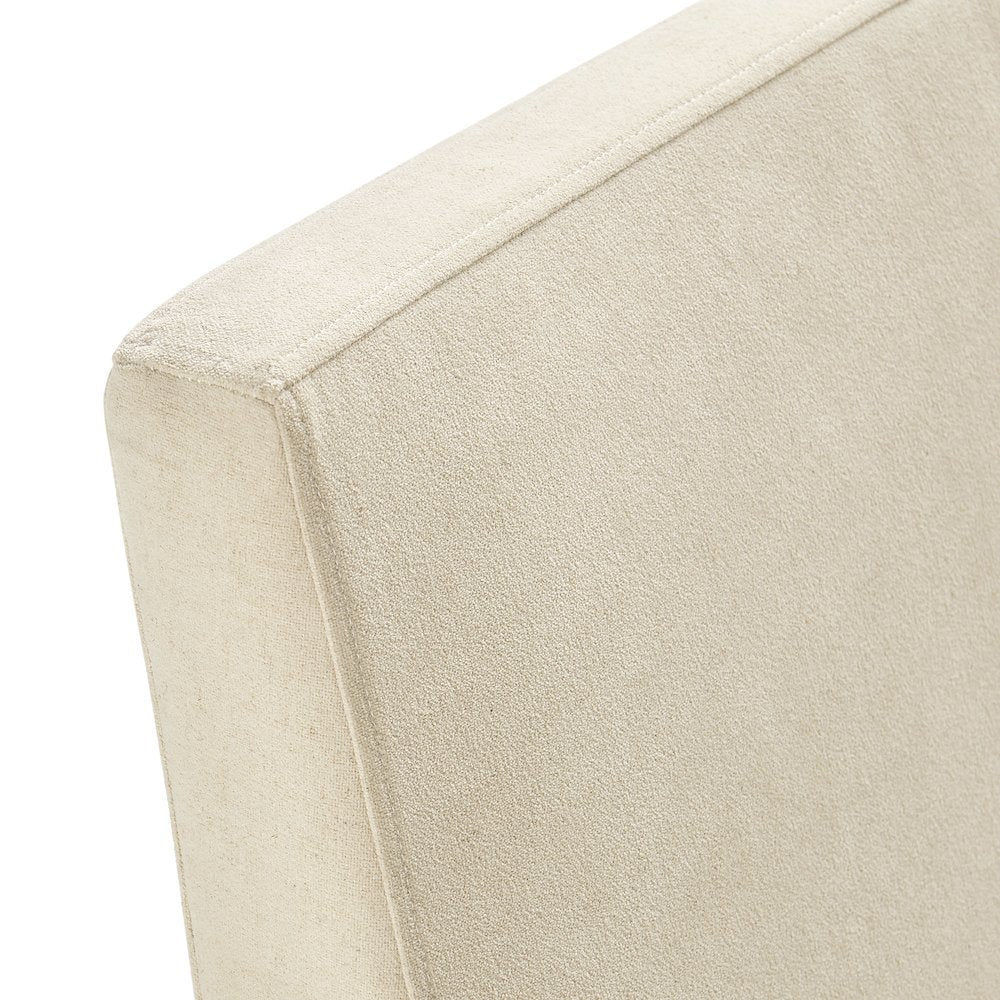 Tessera Upholstered Linen-Blend Slipcovered Dining Chair