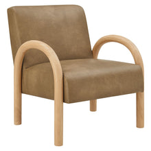 Lunet Faux Leather Upholstered Accent Chair