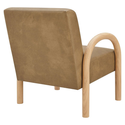 Lunet Faux Leather Upholstered Accent Chair