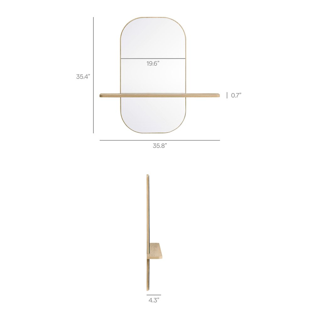 Solstice Large Oval Mirror