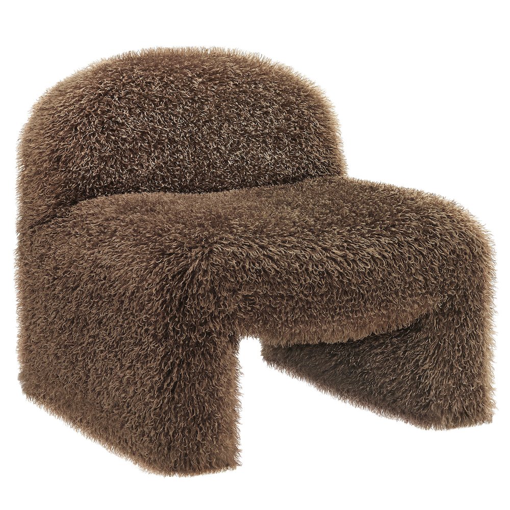 Mina Faux Fur Accent Chair