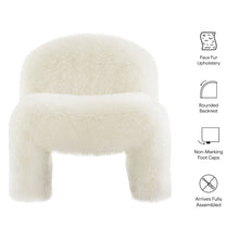 Mina Faux Fur Accent Chair