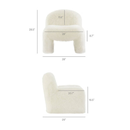 Mina Faux Fur Accent Chair