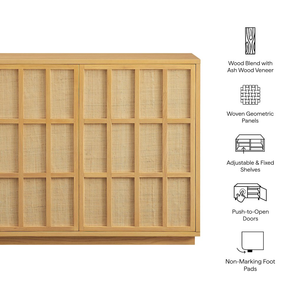 Aiko 39 Inch Japandi Accent Cabinet