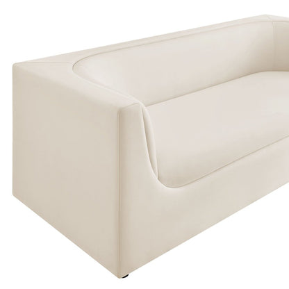 Hilda 86" Curved Back Performance Velvet Sofa