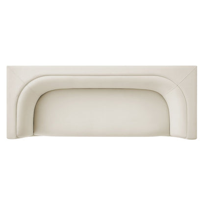 Hilda 86" Curved Back Performance Velvet Sofa