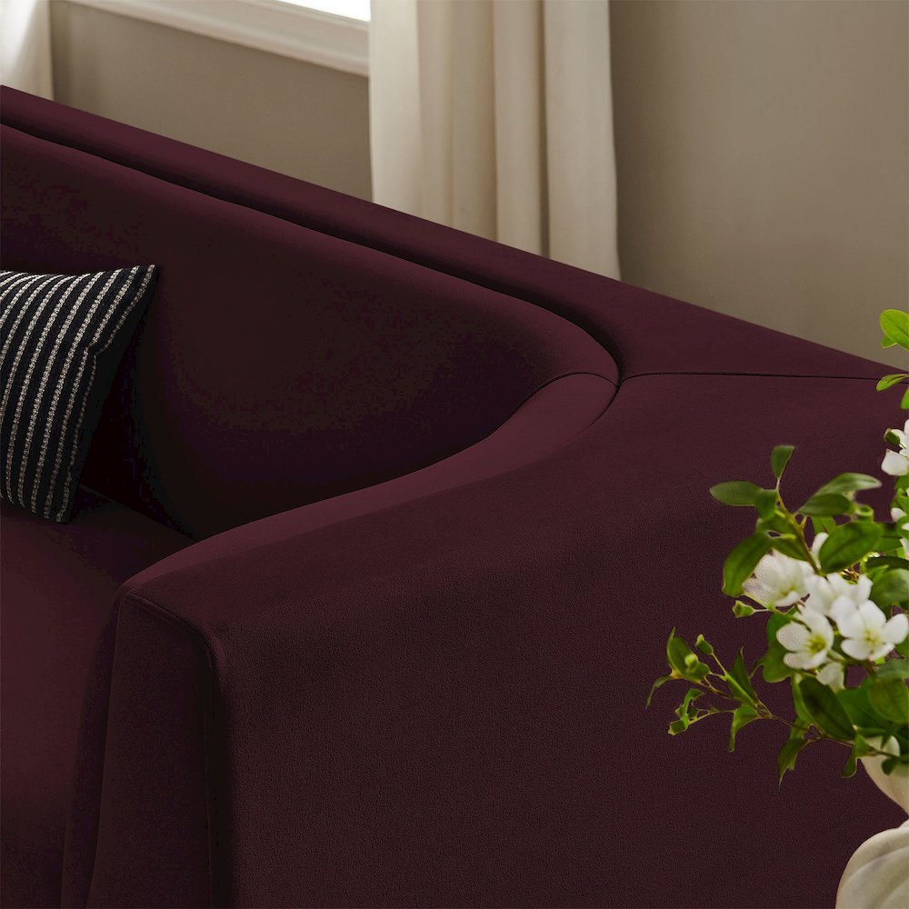 Hilda 86" Curved Back Performance Velvet Sofa