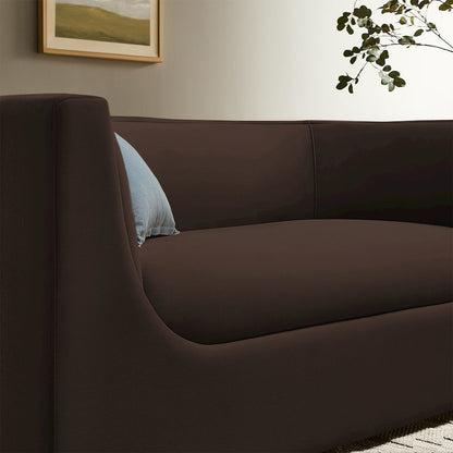 Hilda 67" Curved Back Performance Velvet Loveseat