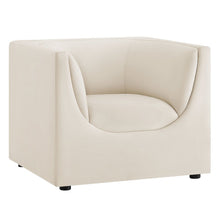 Hilda Curved Back Performance Velvet Armchair