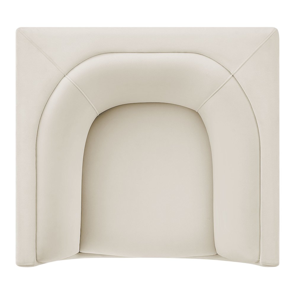Hilda Curved Back Performance Velvet Armchair