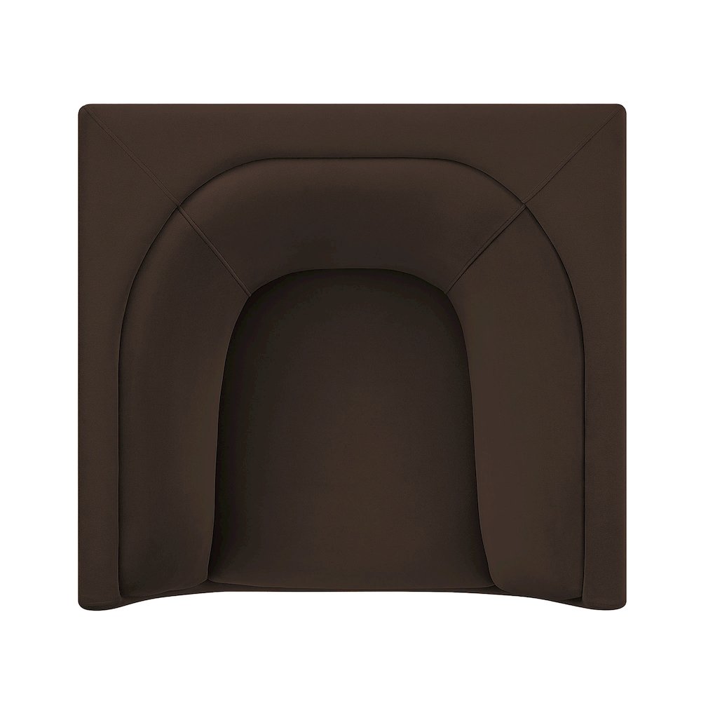 Hilda Curved Back Performance Velvet Armchair