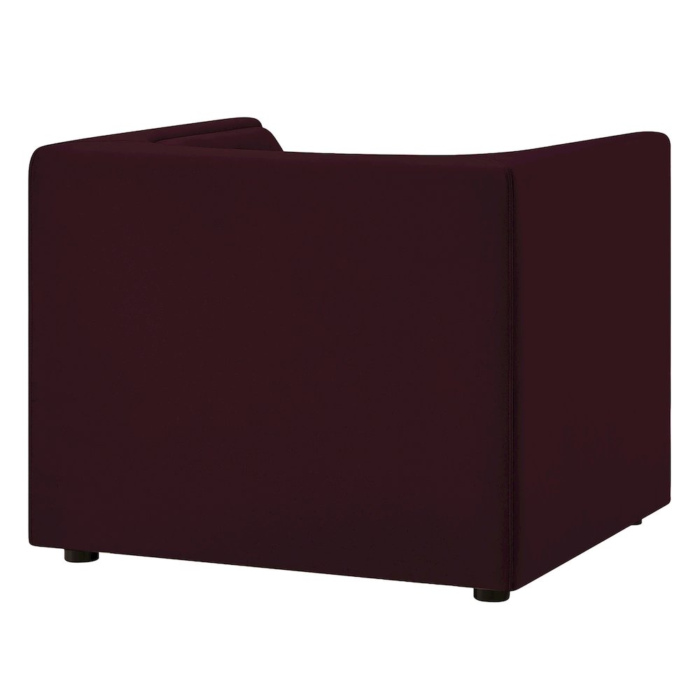 Hilda Curved Back Performance Velvet Armchair