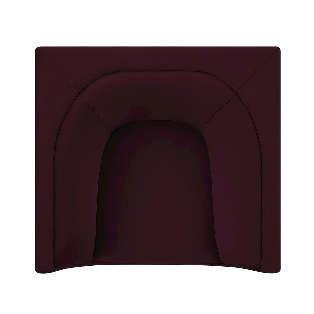 Hilda Curved Back Performance Velvet Armchair