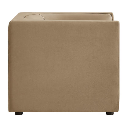 Hilda Curved Back Performance Velvet Armchair