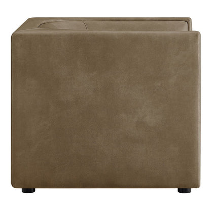 Hilda Curved Back Vegan Leather Armchair