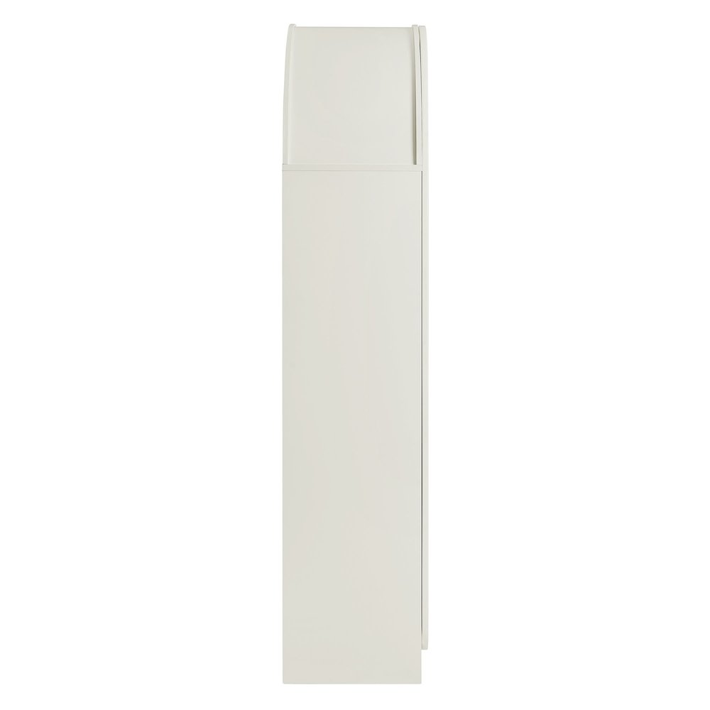 Dahlia 78 Inch Fluted and Scalloped Arched Storage Cabinet