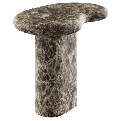 Elowen Outdoor Patio Faux Marble Side Table