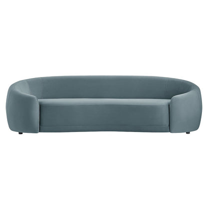 Contessa Curved Performance Velvet Sofa