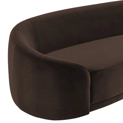Contessa Curved Performance Velvet Sofa