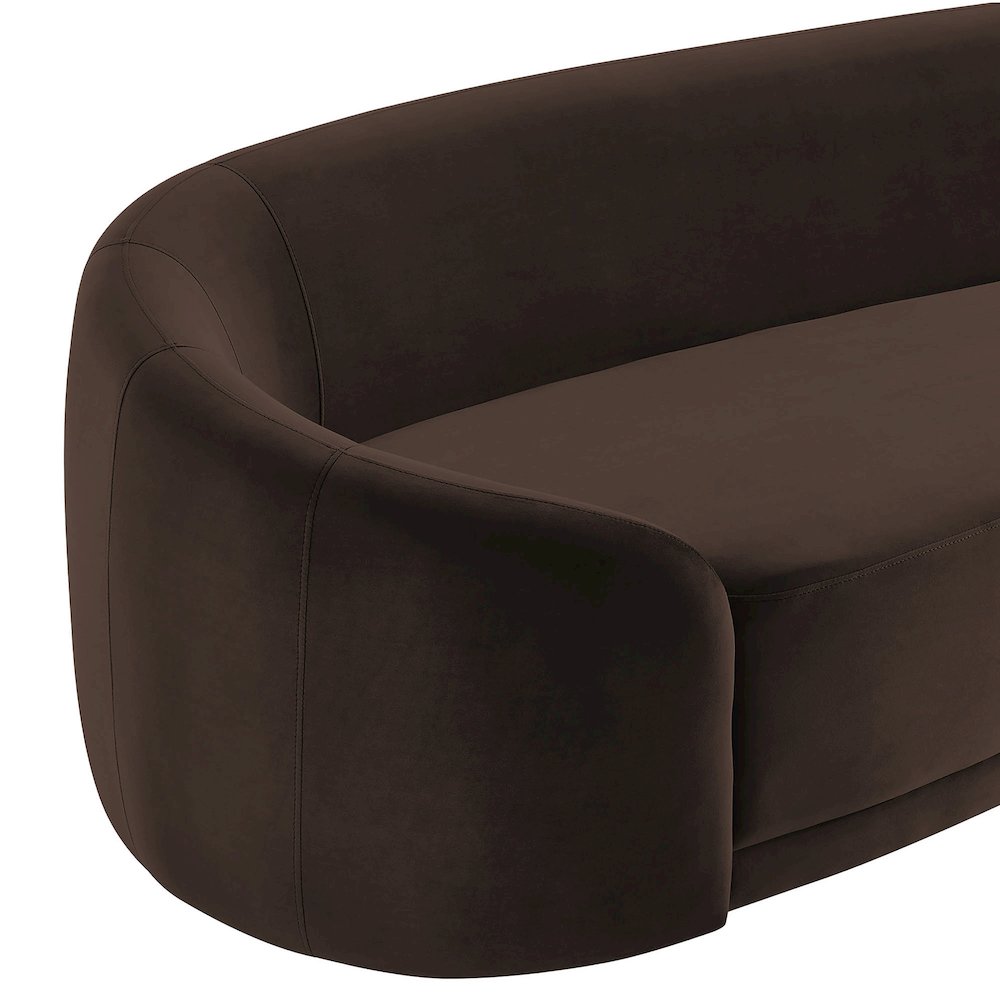 Contessa Curved Performance Velvet Sofa