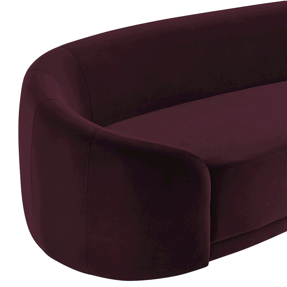 Contessa Curved Performance Velvet Sofa