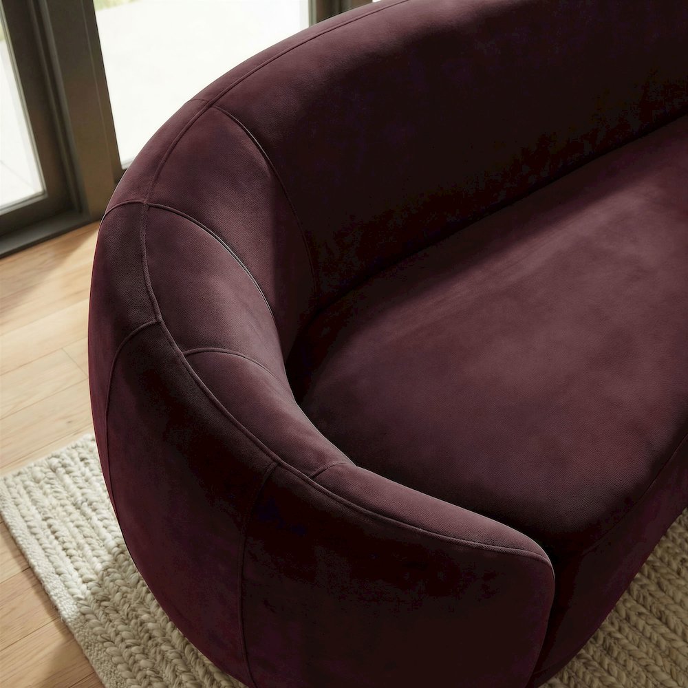 Contessa Curved Performance Velvet Sofa