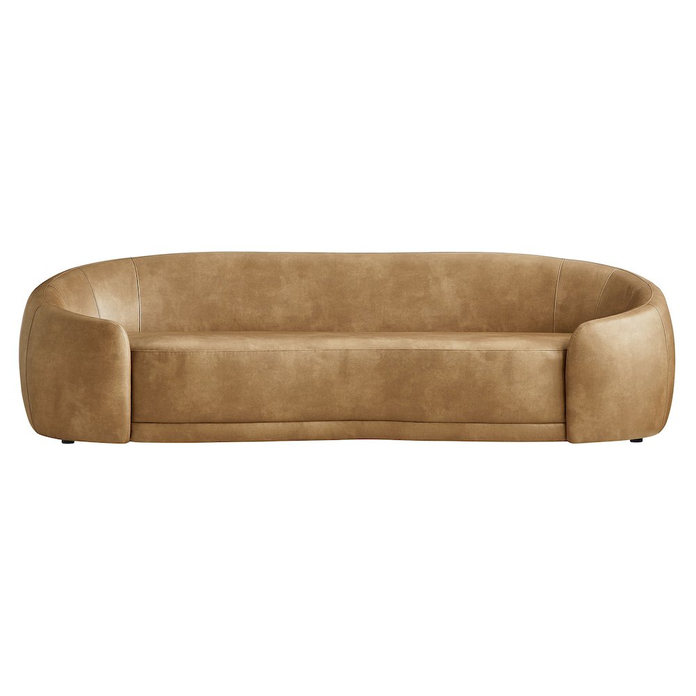 Contessa Curved Vegan Leather Sofa