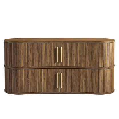 Radcliffe 63" Curved Fluted Sideboard Buffet Cabinet