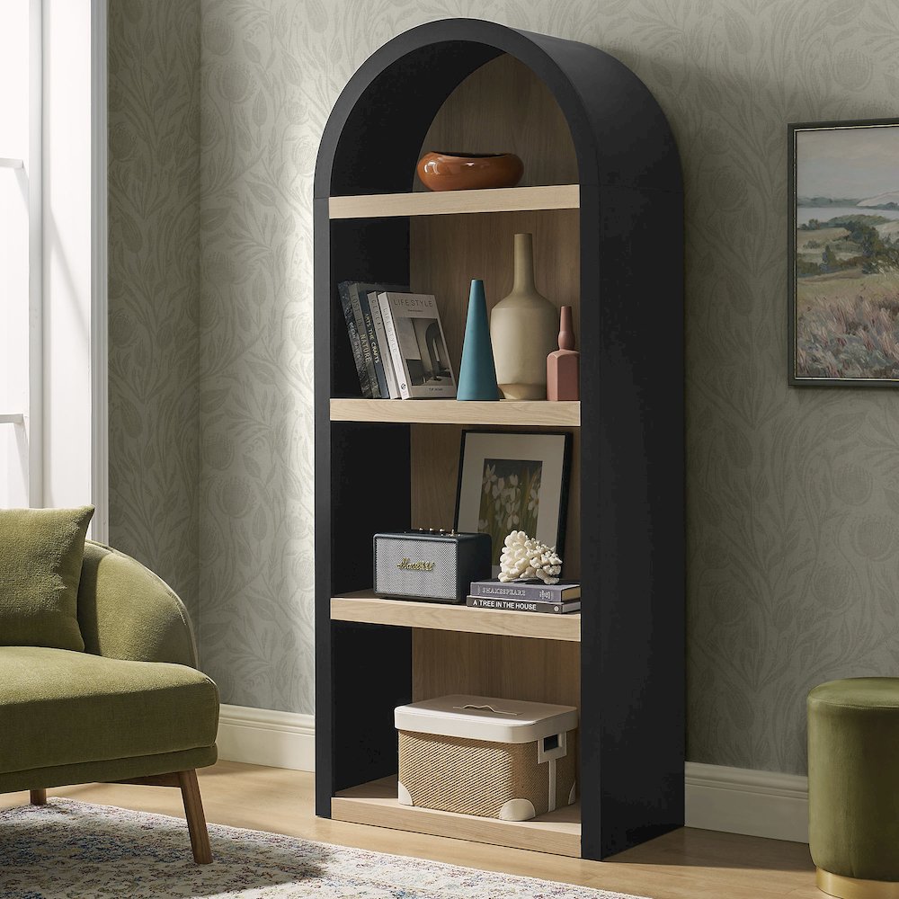 Caleb 4 Arched Display Shelf Bookcase
