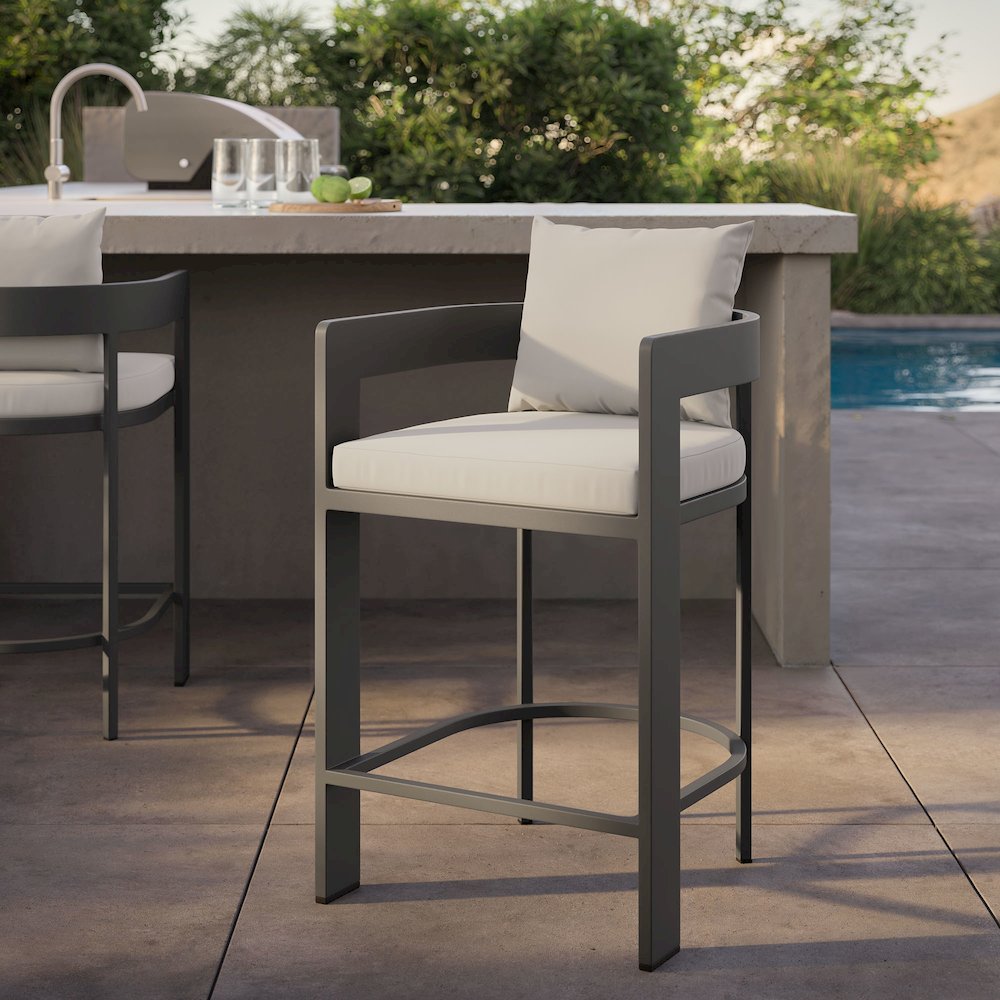 Tahoe Outdoor Patio Patio Aluminum Counter Stool